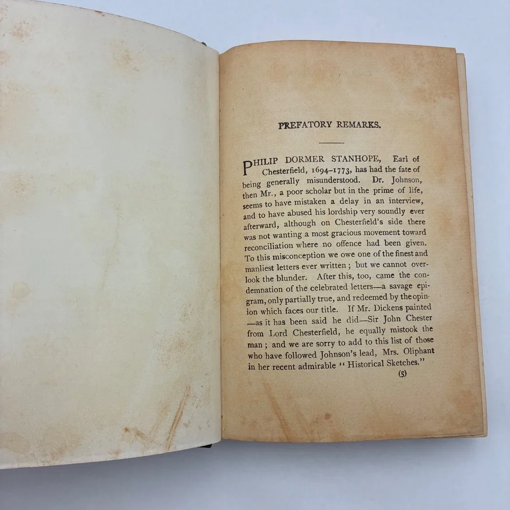 Lord Chesterfield Letters Sentences and Maxims 1899 Henry Altemus Antique Book